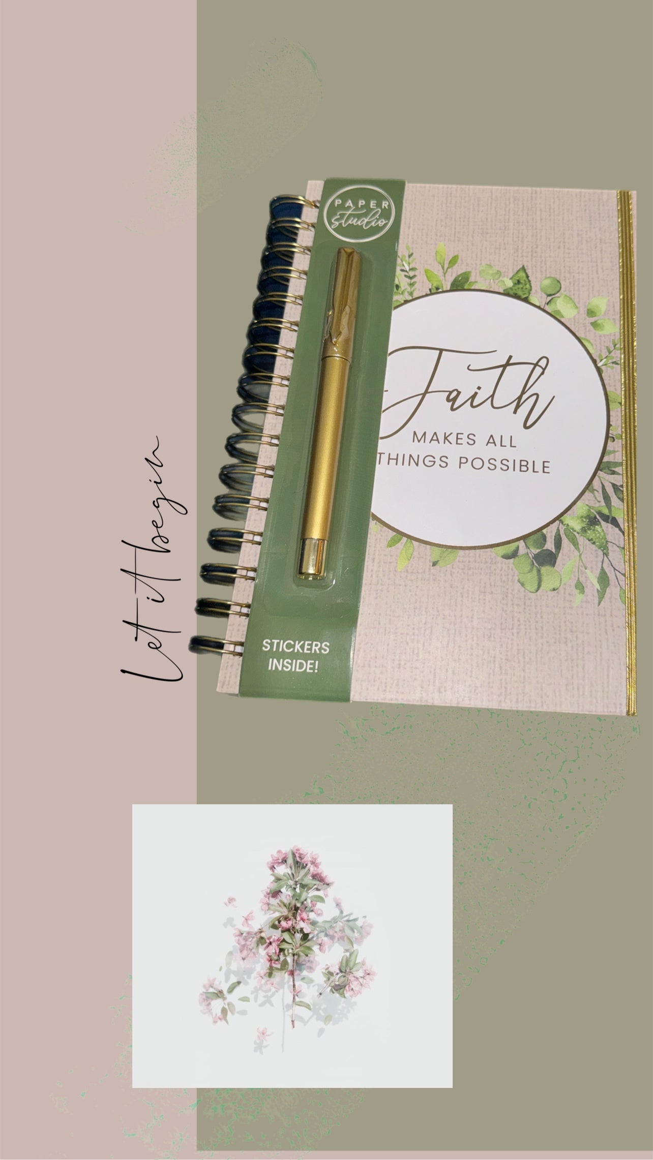 Faith over Fear notebook